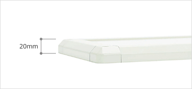 ※器具高さ20mmの薄型LED導光板照明です。